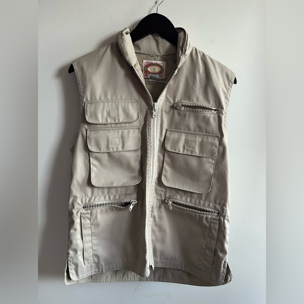 Vintage 80s Banana Republic Safari Cargo Fisherman Vest - XS
